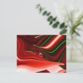 The spirit of Love and Hope Abstract 3D Rainbowart Feestdagenkaart (Staand voorkant)