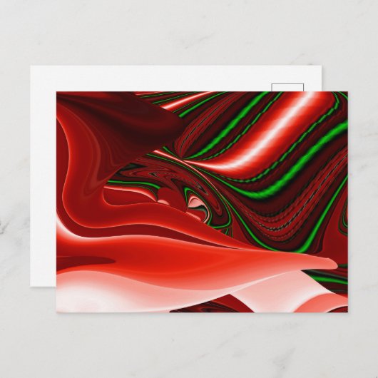 The spirit of Love and Hope Abstract 3D Rainbowart Feestdagenkaart (Voorkant / Achterkant)