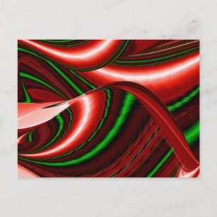 The spirit of Love and Hope Abstract 3D Rainbowart Feestdagenkaart