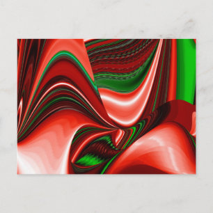 The spirit of Love and Hope Abstract 3D Rainbowart Feestdagenkaart