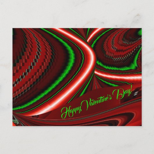 The spirit of Love and Hope Abstract 3D Rainbowart Feestdagenkaart (Voorkant)