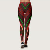 The spirit of Love and Hope Abstract 3D Rainbowart Leggings (Achterkant)