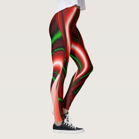 The spirit of Love and Hope Abstract 3D Rainbowart Leggings (Rechts)