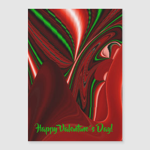 The spirit of Love and Hope Abstract 3D Rainbowart Magnetische Uitnodiging