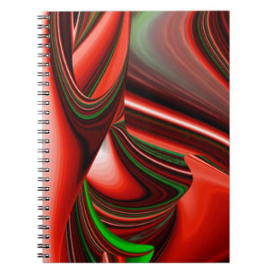 The spirit of Love and Hope Abstract 3D Rainbowart Notitieboek