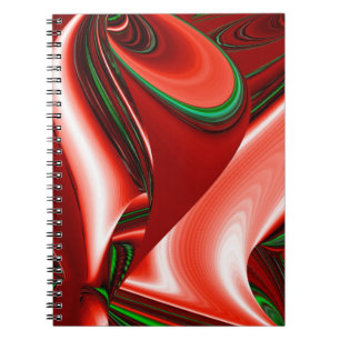 The spirit of Love and Hope Abstract 3D Rainbowart Notitieboek