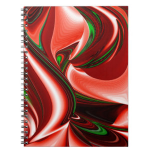 The spirit of Love and Hope Abstract 3D Rainbowart Notitieboek