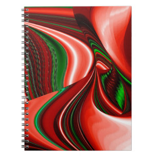 The spirit of Love and Hope Abstract 3D Rainbowart Notitieboek