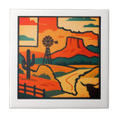 The Spirit of Texas Ceramic Tile Tegeltje (Voorkant)