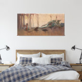 The Spirit of the Plains by Sydney Long (1914) Canvas Afdruk (Insitu (Slaapkamer))