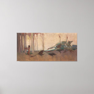 The Spirit of the Plains by Sydney Long (1914) Canvas Afdruk