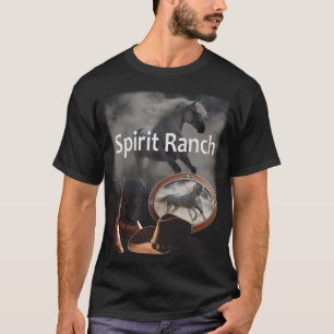 The Spirit Ranch Laarzen Hoed en Riem Cover Art T- T-shirt