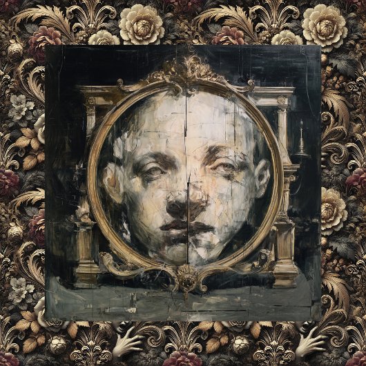 The Spiritual Divide — Gothic Surreal Fine Art Canvas Afdruk