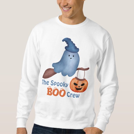 The Spooky Boo Halloween Family Matching Mannen's Trui (Voorkant)