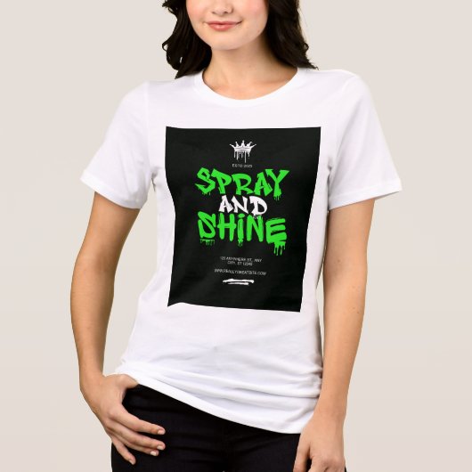 The Spray & Shine  Tri-Blend Shirt (Voorkant)