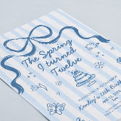 The Spring I turned 12 Birthday Invitation Kaart