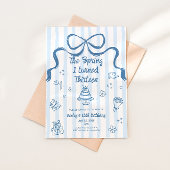 The Spring I turned 13 Birthday Invitation Kaart