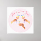 The Spritz Squad | Aperol vrijgezellenfeest thema Canvas Afdruk (Voorkant)