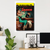 The Squeeze - Gil Brewer pb Hoesje Poster 1955 (Thuiskantoor)