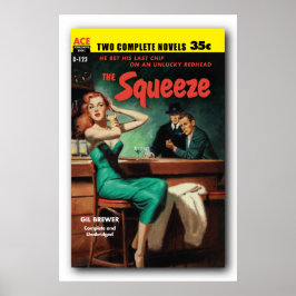 The Squeeze - Gil Brewer pb Hoesje Poster 1955