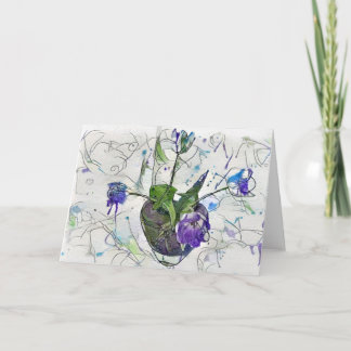 The Squiggly Series: Blauwe Tulpen Bedankkaart