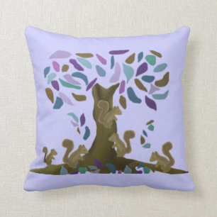 The Squirrels Treehouse American Mojo Pillow Kussen