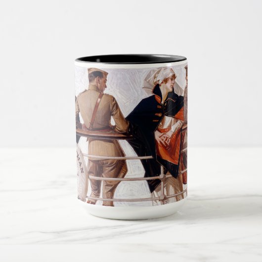 The SS Leviathan, 1918, door J. C. Leyendecker Mok (Midden)