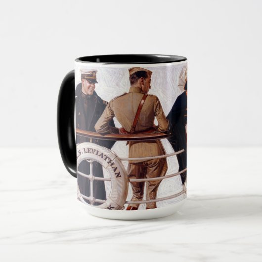 The SS Leviathan, 1918, door J. C. Leyendecker Mok (Voorkant links)