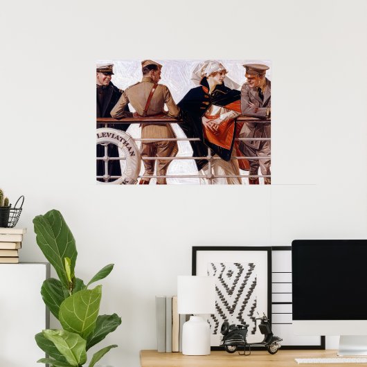 The SS Leviathan, 1918, door J. C. Leyendecker Poster (Thuiskantoor)