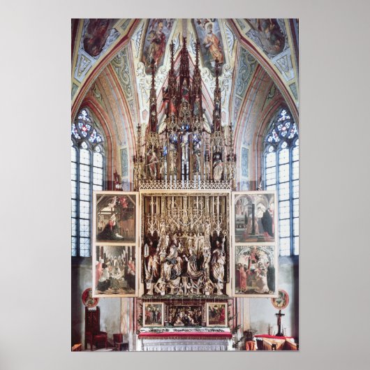 The St. Wolfgang Altarstuk 1471-81 Poster (Voorkant)