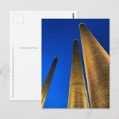 "The Stacks" bij Revolution Mill, Greensboro NC VS Briefkaart (Voorkant / Achterkant)