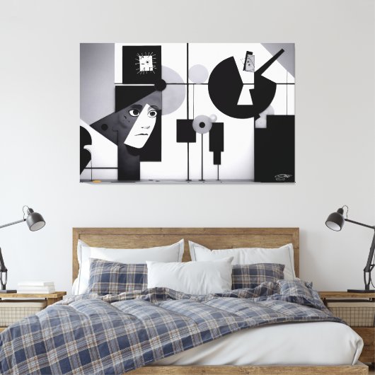 The Stalker Canvas Afdruk (Insitu (Slaapkamer))