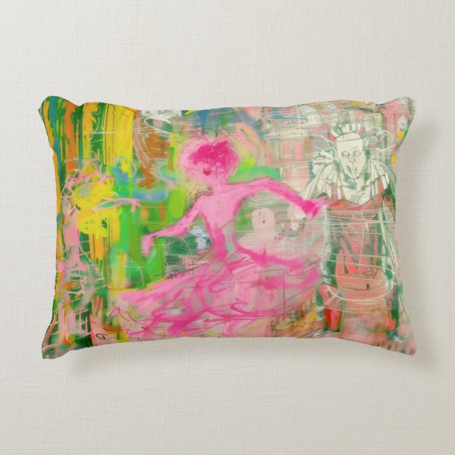 The Stalker - Neon Ballet Chaos Accent Kussen (Voorkant)