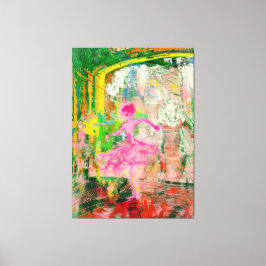 The Stalker - Neon Ballet Chaos Canvas Afdruk