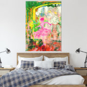 The Stalker - Neon Ballet Chaos Canvas Afdruk (Insitu (Slaapkamer))