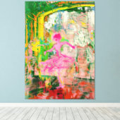 The Stalker - Neon Ballet Chaos Canvas Afdruk (Insitu (Houten vloer))