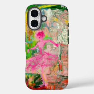 The Stalker - Neon Ballet Chaos iPhone 16 Hoesje