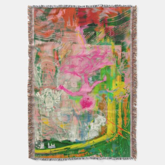 The Stalker - Neon Ballet Chaos Deken (Voorkant Verticaal)