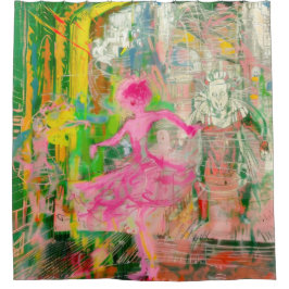 The Stalker - Neon Ballet Chaos Douchegordijn