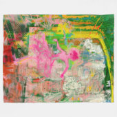 The Stalker - Neon Ballet Chaos Fleece Deken (Voorkant (Horizontaal))