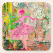 The Stalker - Neon Ballet Chaos Kartonnen Onderzetters (Voorkant)