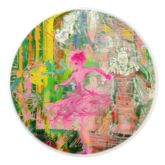 The Stalker - Neon Ballet Chaos Keramische Knop (Voorkant)