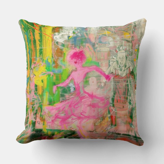 The Stalker - Neon Ballet Chaos Kussen (Voorkant)