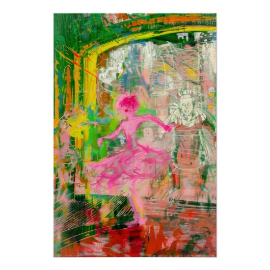 The Stalker - Neon Ballet Chaos Perfect Poster (Voorkant)