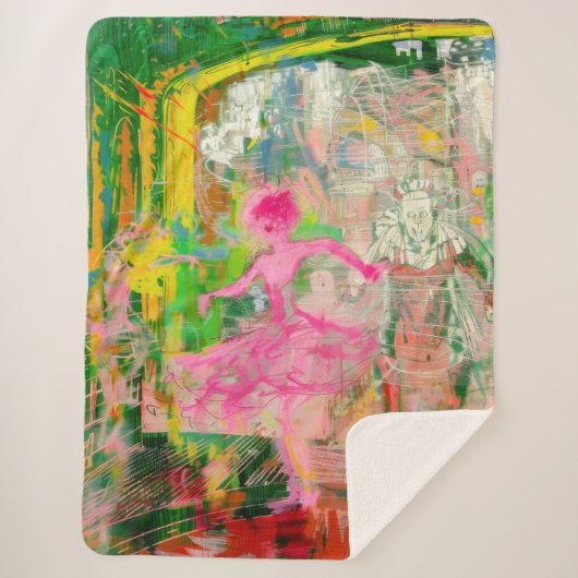 The Stalker - Neon Ballet Chaos Sherpa Deken (Voorkant)