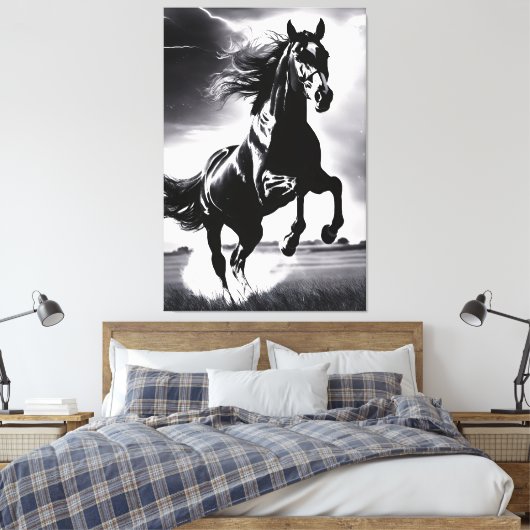 The Stallion Stud Canvas Afdruk (Insitu (Slaapkamer))