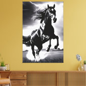 The Stallion Stud Canvas Afdruk (Insitu (Woonkamer))