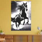 The Stallion Stud Canvas Afdruk (Insitu (Woonkamer))