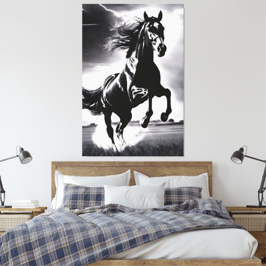 The Stallion Stud Canvas Afdruk (Insitu (Slaapkamer))