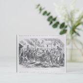 The Stamp Act Riots in Boston Briefkaart (Staand voorkant)